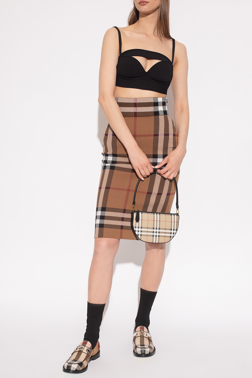 Crop deals top burberry